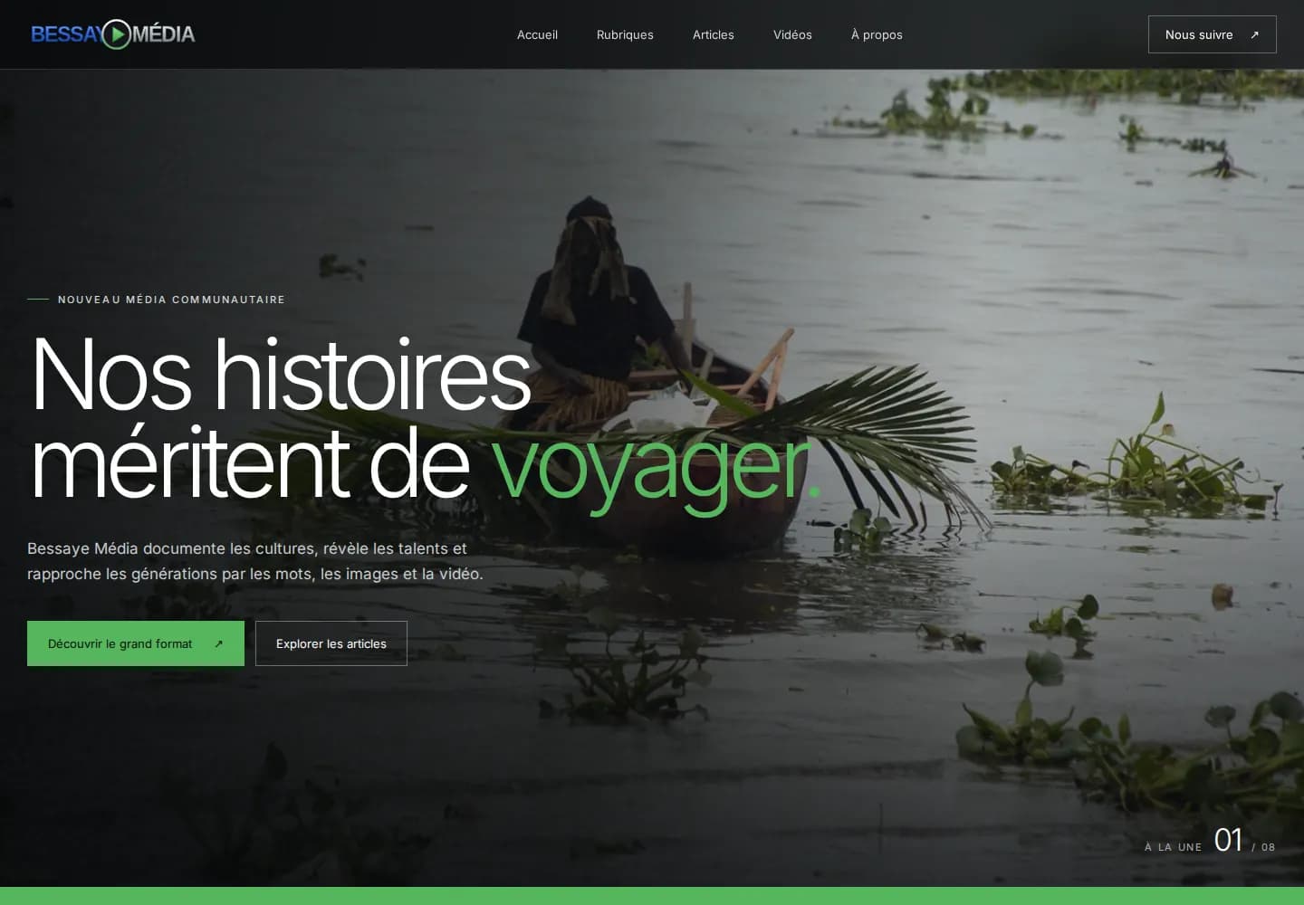 Aperçu du site Bessaye Média